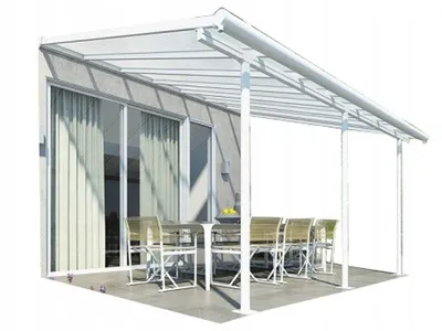 Zdjęcie produktu dla Zadaszenie Palram metal 546 x 286 x 305cm poliwęglan markiza daszek