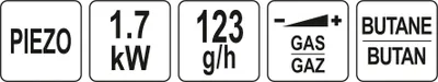 Image de Brûleur à gaz, flambeur, chalumeau 1,7kW