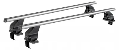 Image de Menabo Omega | Porte-vélos pour toit Volkswagen - Touran I (1T) 2010-2015 - Aluminium - Longueur 130 cm - Capacité de charge 50 kg - Lot de 2