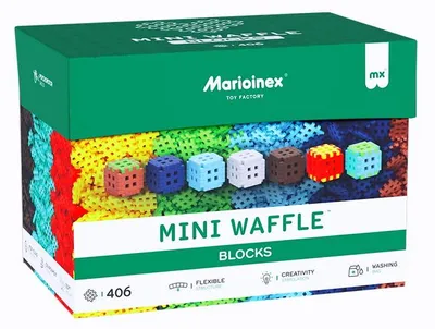 Obrázek produktu pro Marioinex Mini Waffle – stavební kostky, 406 dílů