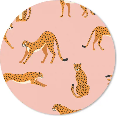 Produktbild von MuchoWow® Mauspad Mousepad Gepard - Muster - Katze 40x40 cm - Mousepads - Maus Mat - Pad - Mausunterlage - Schreibtisch Accessoires