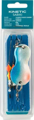 Produktbild von Kinetic Sabiki Classic Plaice Leader Flunder Schollen Plattfisch Vorfach Rig System 60g #1/0 Blue Charm
