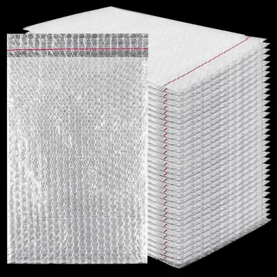 Zdjęcie produktu dla Folia bąbelkowa, 100 sztuk - Samoprzylepna - 20 x 30 cm - Materiał do pakowania - Amortyzująca powłoka - Folia bąbelkowa