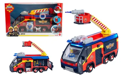 Image de Camion de pompiers - Véhicule jouet avec lumières et sons - Rouge - À partir de 3 ans