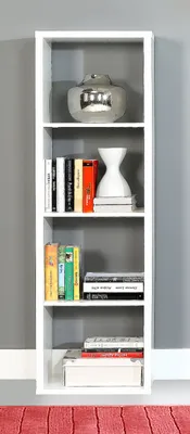 Produktbild von Regal Bücherregal Mauro in weiß 38 x 142 cm