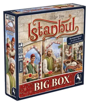 Zdjęcie produktu dla Istanbul: Big Box – Gra planszowa – Pegasus Spiele – 2-5 graczy – 10+