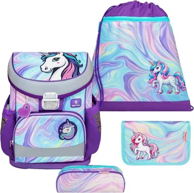 Produktbild von Belmil Schulranzen Set Einhorn "Unicorn Dream" für Mädchen ab 1. Klasse Grundschule Einschulung MINI FIT 2025