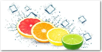 Produktbild von Tulup® Glas-Bild - 100x50 -Wandkunst - Wandbild hinter gehärtetem Sicherheitsglas  - Essen & Getränke - Zitrusfrüchte - Mehrfarbig