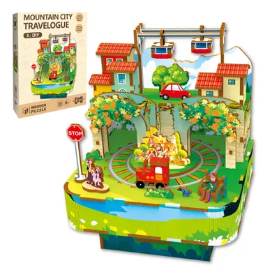 Produktbild von 3D-Puzzle 3D Puzzle Holz Musikbox und Musik Holzpuzzle Modellkits für Erwachsene