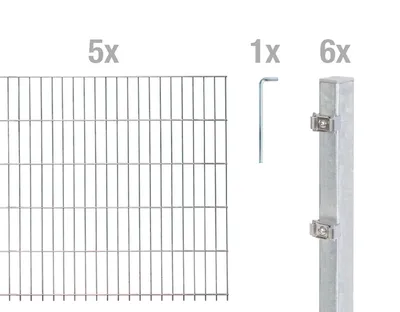 Produktbild von Doppelstab-Zaunmatten-Grundset