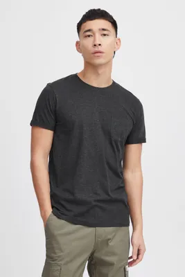 Produktbild von SOLID SDBob Herren T-Shirt Kurzarm Shirt mit Rundhals-Ausschnitt Brusttasche Baumwollmischung Regular fit