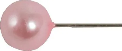 Produktbild von Deko Pins Karisa in Kunststoffbox, Perlkopf, rosa, Ø0,6cm - Dekonadeln