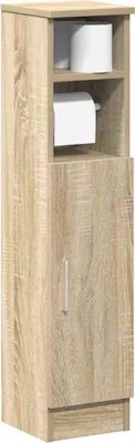 Obrázek produktu pro Maison Exclusive – koupelnová skříňka s držákem na toaletní papír, dub Sonoma, 20,5 x 22 x 90 cm