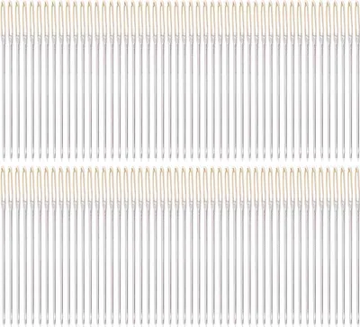 Image de BAFOVY 100 selles en acier inoxydable avec grand oeil, Durable, M?moire portable, Usage polyvalent, pour river et coudre (No. 24)