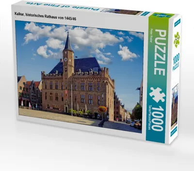 Produktbild von CALVENDO Puzzle Kalkar, historisches Rathaus von 1445/46 | 1000 Teile Lege-Größe 64x48cm Foto-Puzzle für glückliche Stunden