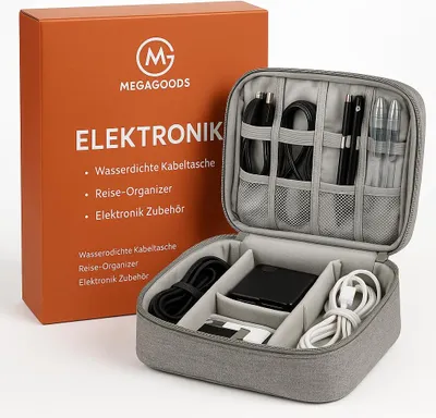 Produktbild von Wasserdichte Kabeltasche Reise-Organizer Elektronik Zubehör DE.