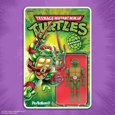 Imagen del producto de Tortugas Ninja Mutantes: Figura de acción ReAction+ Serie 01, Raphael
