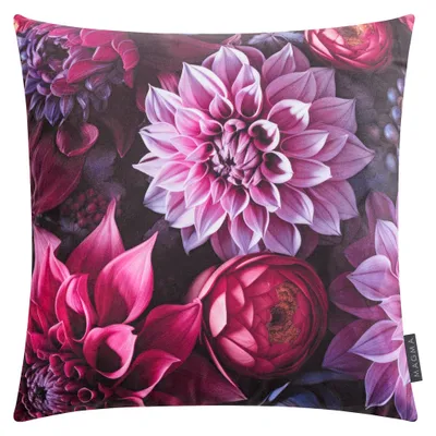 Produktbild von MAGMA Heimtex - Kissenhülle - Fleurs - 45x45 cm - brombeer