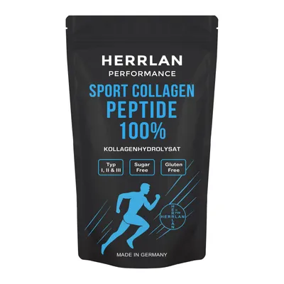 Produktbild von Sport Collagen Peptide 500 g – hochdosiertes Kollagen Hydrolysat Typ 1, 2, 3 – ohne Zusätze & geschmacklos – Proteinpulver für Gelenke & Bindegewebe