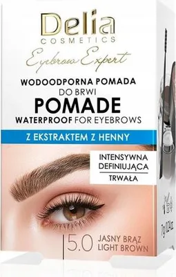 Produktbild von DELIA Eyebrow Expert Pomade, wasserfeste Augenbrauenpomade 5.0, hellbraun, 7 g