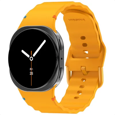 Produktbild von imoshion Wave Silikonarmband für das Samsung Galaxy Watch 8 (40/44mm) / Classic (46mm) - Gelb
