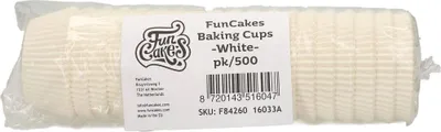 Produktbild von Baking Cups Papier-Muffinförmchen weiß  500 Stück
