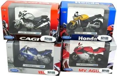 Immagine prodotto di WELLY Motociclette 1:18 4 modelli 12144