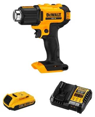 Image de Pistolet à air chaud DeWALT DCE530D1-SK (1 batterie de 2,0 Ah + DCB1104)