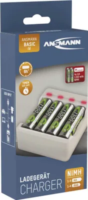 Obrázek produktu pro Ansmann nabíječka Basic IV včetně 4 x AA 1300mAh baterie 1001-0120-01