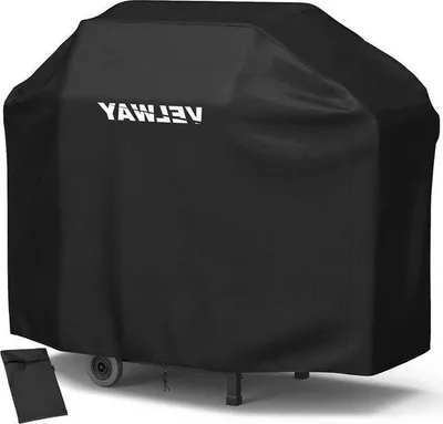 Obrázek produktu pro Černá plachta na gril – voděodolná ochranná plachta na plynový gril – 147 x 61 x 117 cm