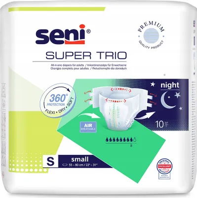 Produktbild von Super Seni Erwachsenen-Windelhosen T1 Klein, 10 Stück