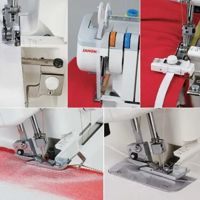 Obrázok produktu pre Sada 5 pätiek pre overlock Janome 204D, 990D, 744D