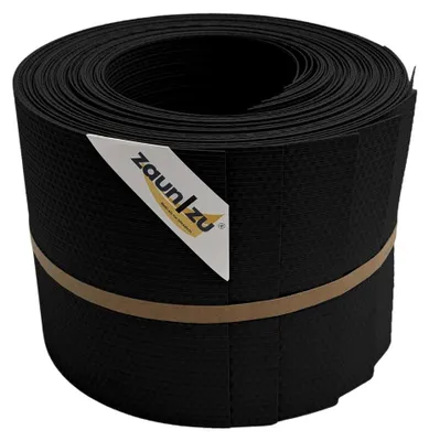 Produktbild von 10x Sichtschutzstreifen PP zaun|zu DELUX-R Einzelstreifen 2,55m Schwarz 10x 2,55m