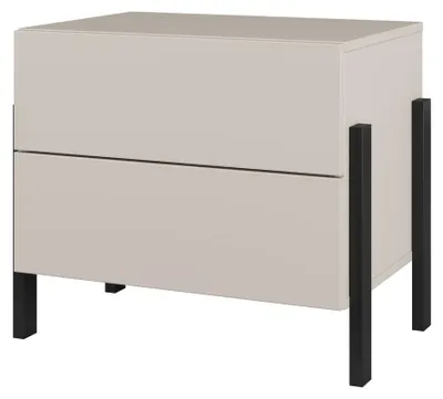 Produktbild von Furniture24 Nachttisch Jukon 24Ksnd22 Nachtschrank 59 X 59 X 40 Cm Kaschmir