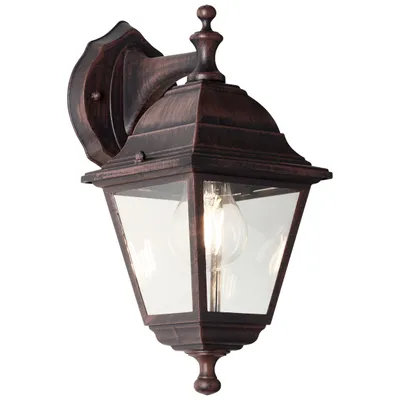 Zdjęcie produktu dla Kinkiet zewnętrzny, 31 x 14 x 19 cm, E27, maks. 60 W, IP44, metal/szkło