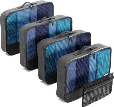 Produktbild von Packwürfel-Set, Koffertrenner, Schwarz, Mittelgröße, 5 Stück
