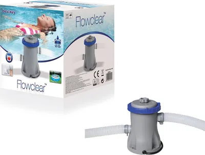 Produktbild von BESTWAY Flowclear Pool Filterpumpe Kartuschenfilter Poolreinigung 1.249 l/h