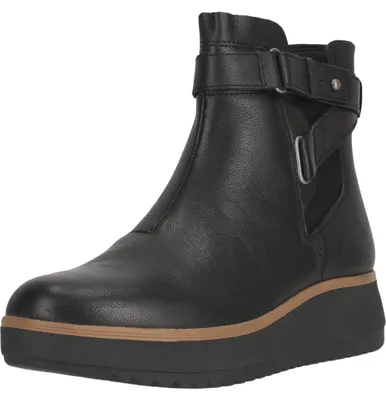 Produktbild von CLARKS Stiefelette Zylah Faye mit cleveren verstellbaren Details 1216 Black Leather 39.5