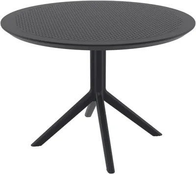 Immagine prodotto di Tavolo rotondo da bistrot, modello Sky, diametro 105 cm | Colore: Nero | Dimensioni: 105x105x74 cm