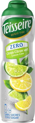 Image de Teisseire Sirop pour boissons Lemon/citron 0% - 600ml (1 paquet)
