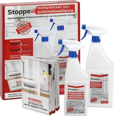 Produktbild von Stoppex®-Schimmelentferner-Set (1,5l) - Das Komplettset um dauerhaft Schimmelfrei zu sein.