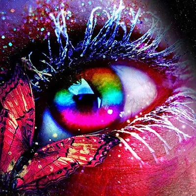 Produktbild von Diamant Malere Kits,DIY 5D Diamond Painting Set Farbige Augen,Malen nach Zahlen Diamant,Diamant Painting Bilder Vollbohrer Crystal Strass Stickerei Mosaik Gemälde für Home Wand- Dekorationen30x30CM