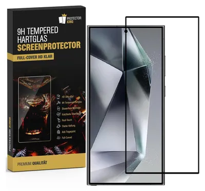 Produktbild von 2x 9H Panzerglas für Samsung Galaxy S25 Ultra FULL COVER HD KLAR echtes Tempered Glass Panzerfolie Displayschutz Schutzglas Hartglas Schutzfolie Screen-Protector
