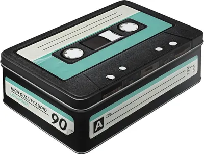 Produktbild von Retro Kassette Aufbewahrungsbox, Flach