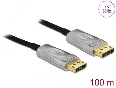 Zdjęcie produktu dla DELOCK Aktives Optisches Kabel DisplayPort 1.4 8K 100 m