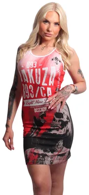 Produktbild von Yakuza Damen Dead One Bodycon Kleid, Weiß, L