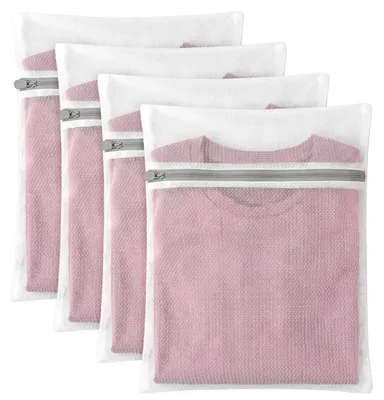 Productafbeelding van Netzak waszakken, 4 stuks, 30x25 cm, klein, met rits, voor de wasmachine