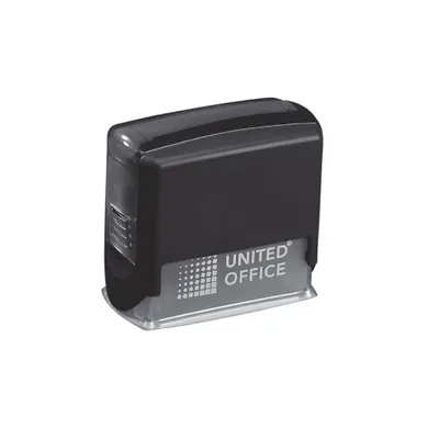 Produktbild von United Office Textstempel, Firmenstempel, Adressstempel (Schwarz)