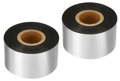 Thermotransferband 30 mm x 300 m, 2 Rollen, schwarz, Ink Out