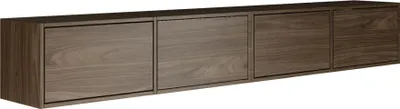 Image de Selsey Framme - Buffet TV suspendu à quatre volets 200 cm, finition bois noyer Wisconsin